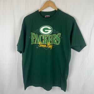 Trench Ultra Men's Green Bay Packers Vintage 1995 90s Short Sleeve Crew Shirt XL